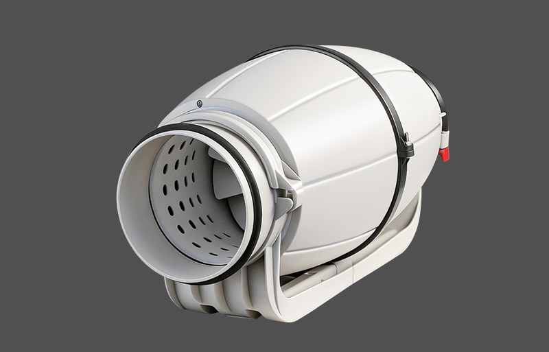 ZB-Series Diagonal Flow Low-Noise Silent Inline Fan