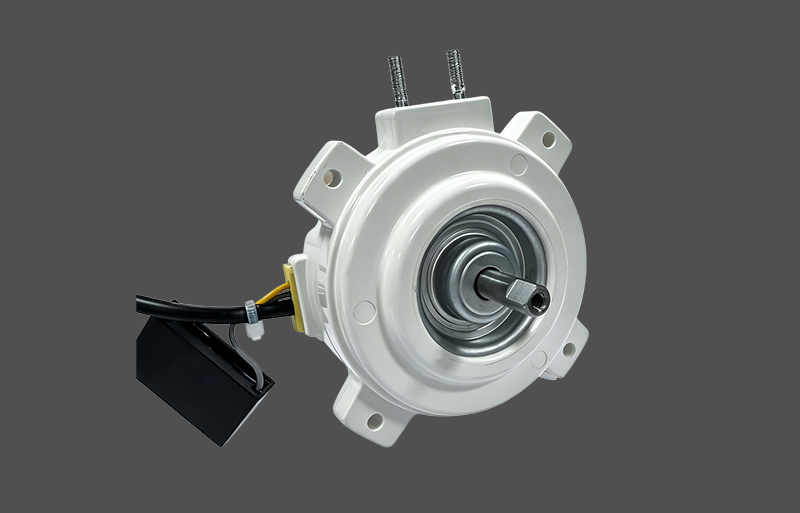 Four-Ear White Plastic-Shell Quiet Cooling Fan Motor